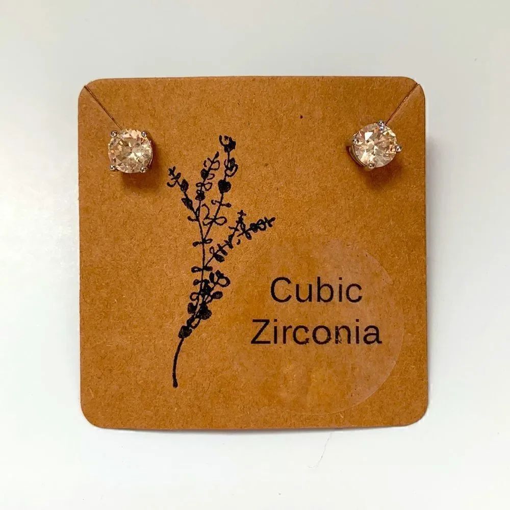 Champaign Cubic Zirconia Earrings